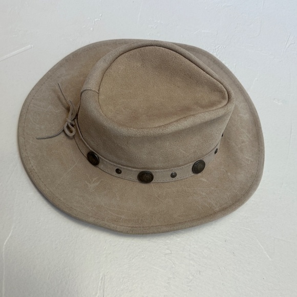 Minnetonka The Outback Hat Suede Buffalo Coin Large - Picture 4 of 7